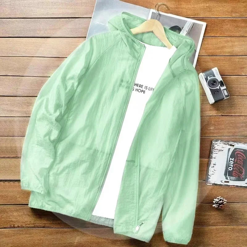 UV Sun Protection Jacket – Ultra-Thin Hooded Skin Coat