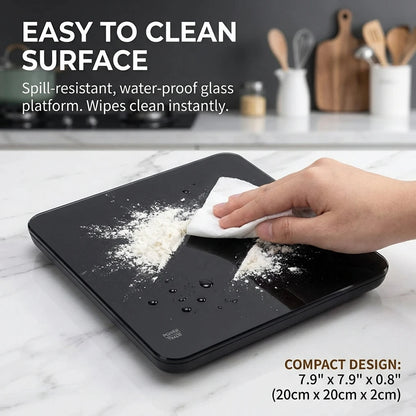 Digital Kitchen Scale with Timer – USB, LED, 3kg/0.1g Precision