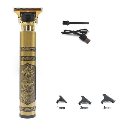 T9 Professional Hair Trimmer – Metal Body, Stainless Steel Blade, Beard Clipper for Men