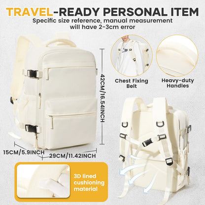 Travel Backpack with Vacuum Compression Pump – Cabin Approved