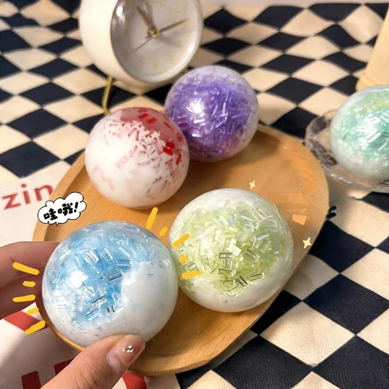 Crushed Ice Squishy Stress Ball Sensory Fidget Toy