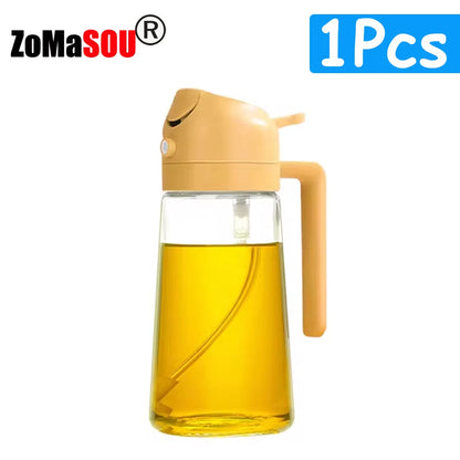 2-in-1 Oil Spray Bottle & Pourer – Kitchen Dispenser