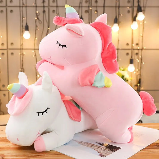 Kawaii Unicorn Plush Stuffed Animal Toy – Soft Huggable Doll 9.8–19.7in