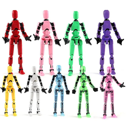 3D Printed Multi-Jointed Robot Action Figure – Full Articulation with Accessories