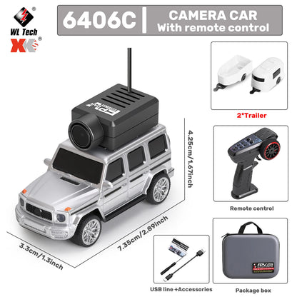 WLToys Mini RC Car with 720P FPV Camera WiFi App Control 1:64 Scale