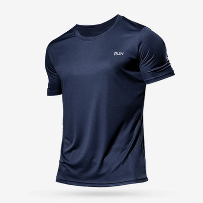 Men's Quick Dry Gym T-Shirt - Short Sleeve Running & Training Top