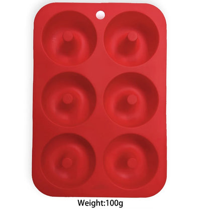 Silicone Donut Mold 6-Cavity – Non-Stick Doughnut Baking Pan
