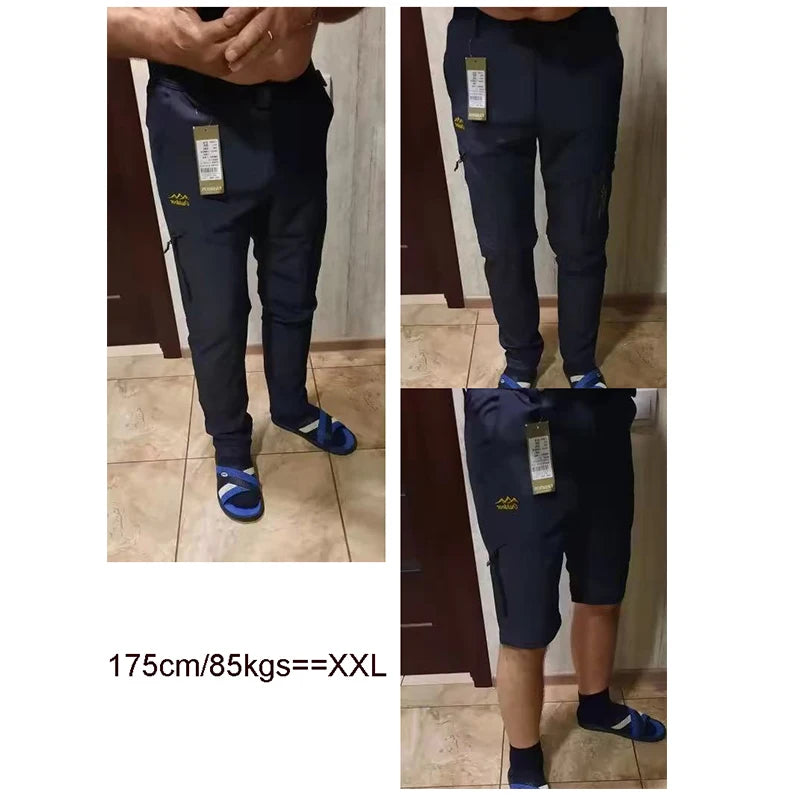 Men's Hiking Pants – Waterproof Quick-Dry Cargo Trousers