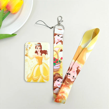 Anime Cartoon Lanyard with ID Card Holder & Keychain Strap