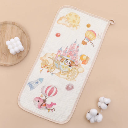 6-Layer Muslin Baby Burp Cloth & Face Towel – Soft Cotton Gauze