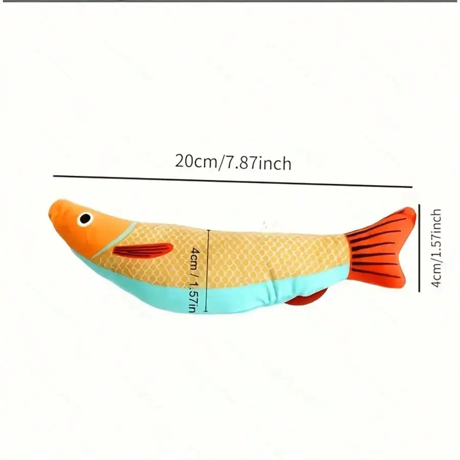 Realistic Fish Cat Toy – Sound-Producing Soft Plush Pet Toy