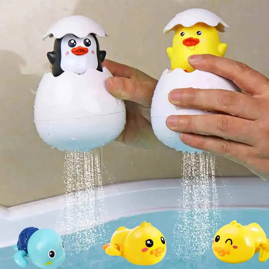 Baby Bath Toy Cute Animal Egg Water Spray Sprinkler