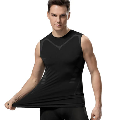 Men's Compression Tank Top – Sleeveless Quick-Dry Gym Shirt