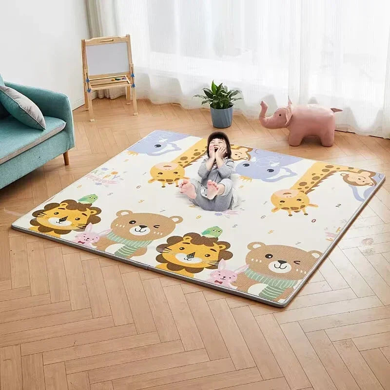 Baby Play Mat Double Sided – Non-Toxic EPE Foam Crawling Mat for Infants & Toddlers