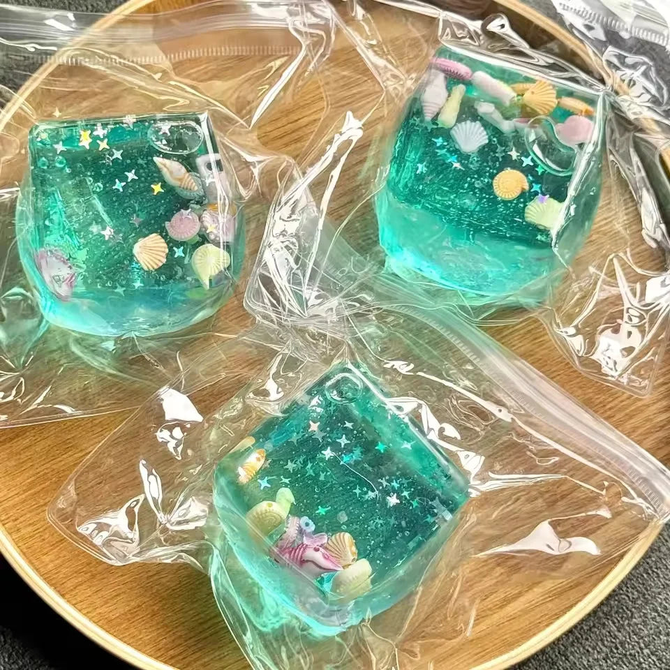 Ocean Block Stress Ball Fidget Toy – Squishy Sensory Relief