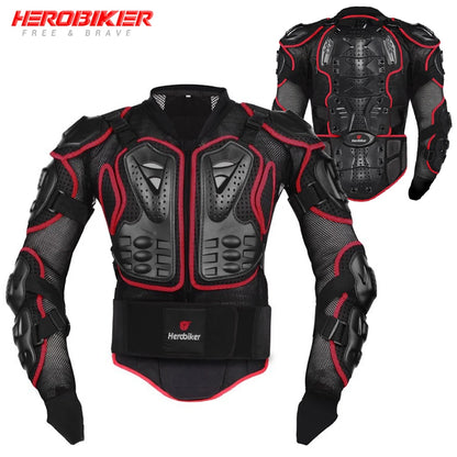 Motorcycle Jacket Men Full Body Armor Motocross Riding Protection Gear