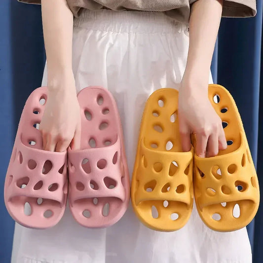 EVA Hole Slides – Anti-Slip Bathroom Slippers for Men & Women