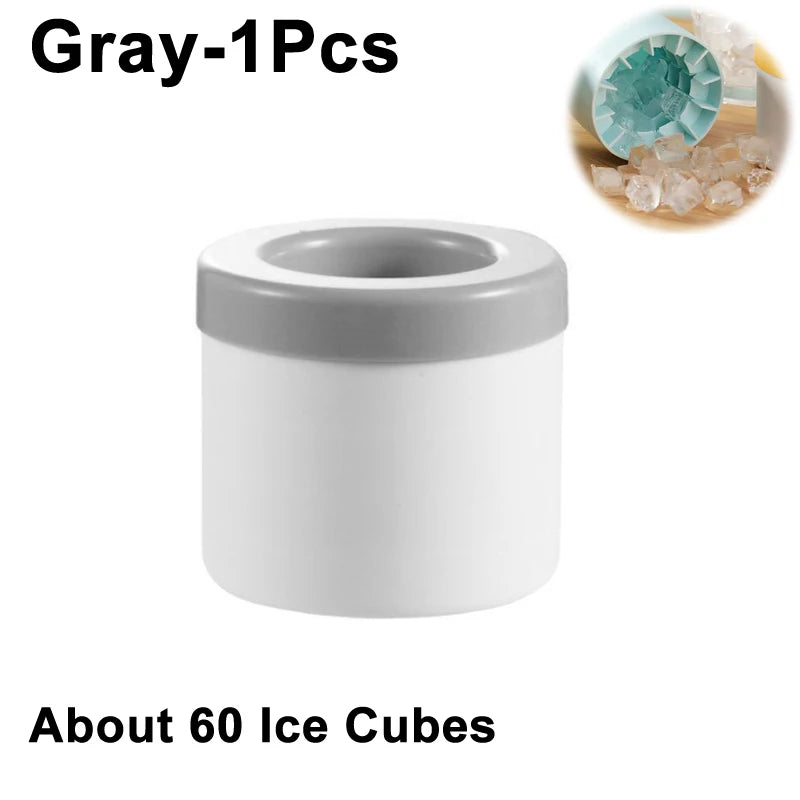 Large Silicone Ice Cube Tray – Multiple Grid Sizes & Colors