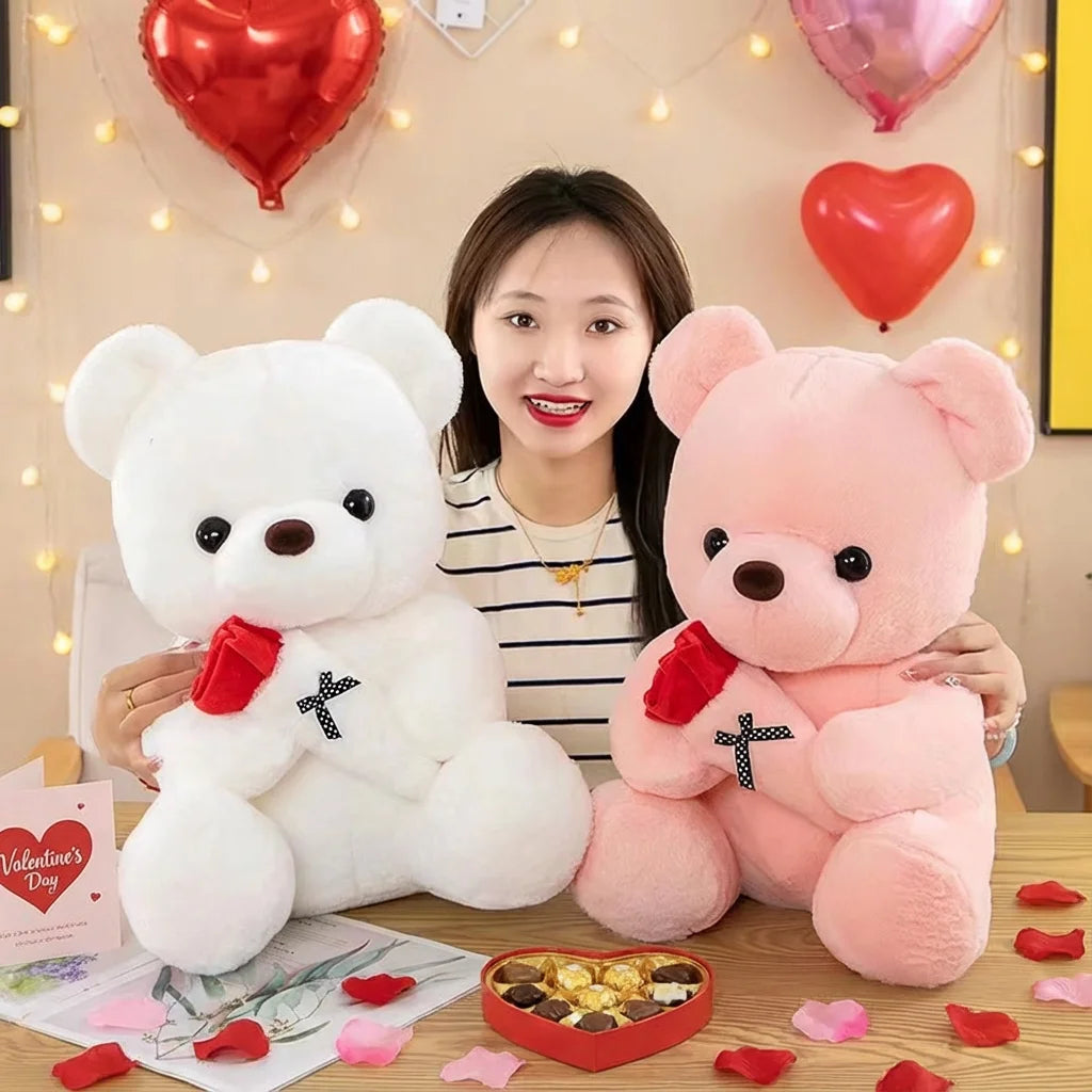 Rose Bear Plush Toy – Romantic Stuffed Animal Gift