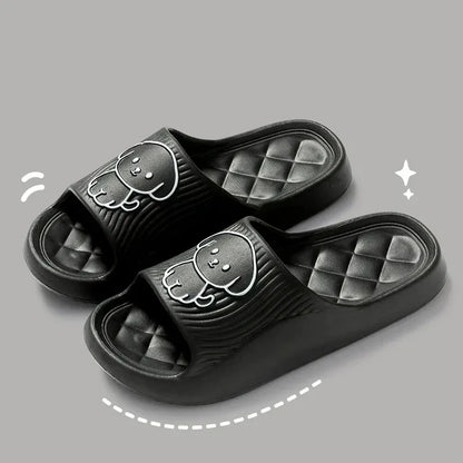 Pillow Slide Slippers – Cute Embossed Non-Slip EVA Indoor Sandals