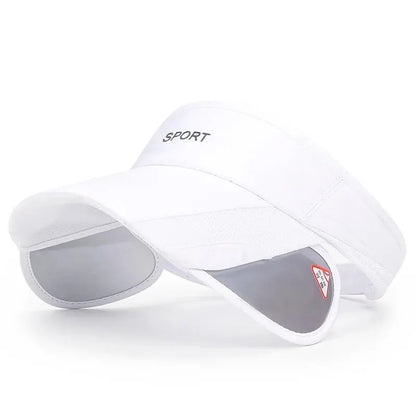 Sun Visor Cap with Retractable UV Shield – Sport Outdoor Hat