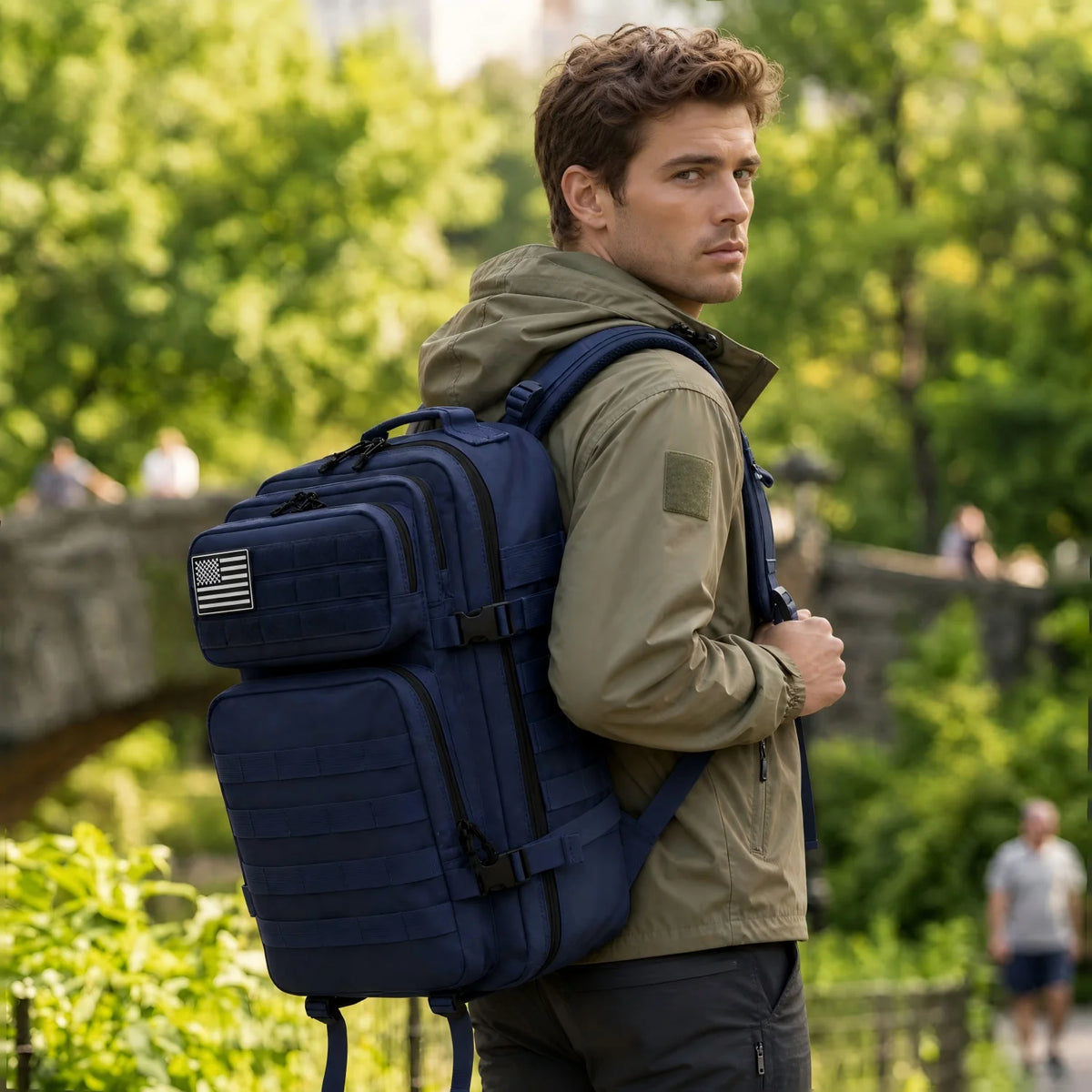 45L Tactical Backpack – MOLLE Large Capacity Travel Bag