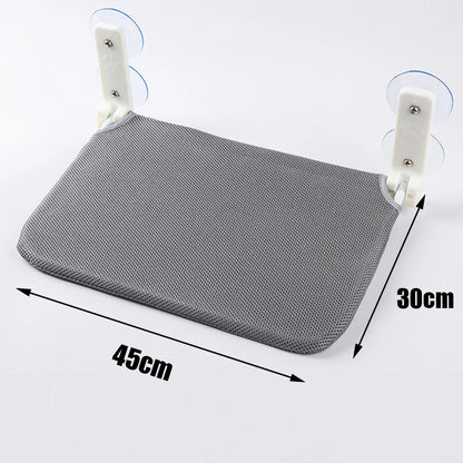 Cat Window Hammock with Suction Cups – Foldable Perch