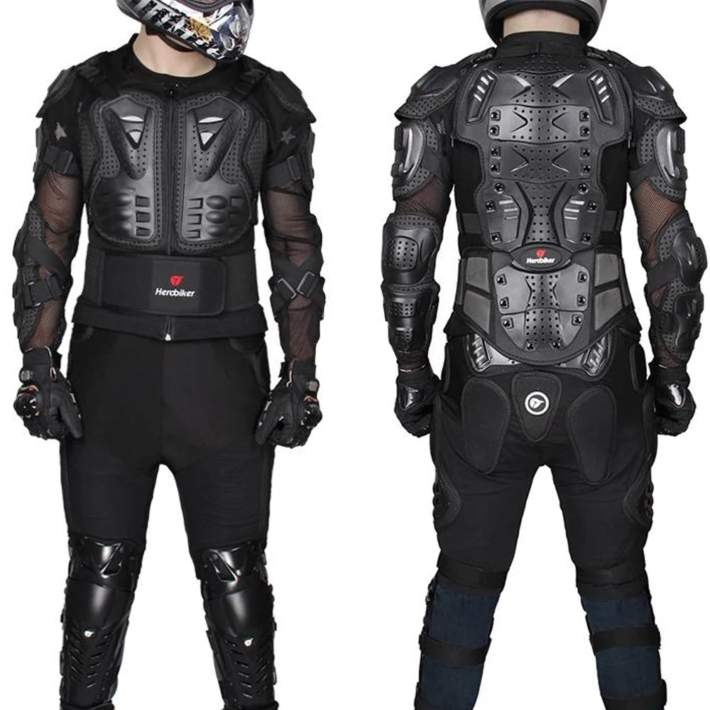 Motorcycle Jacket Men Full Body Armor Motocross Riding Protection Gear
