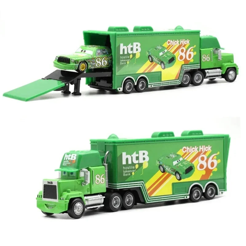 Pixar Cars Lightning McQueen and Uncle Mike Truck Set