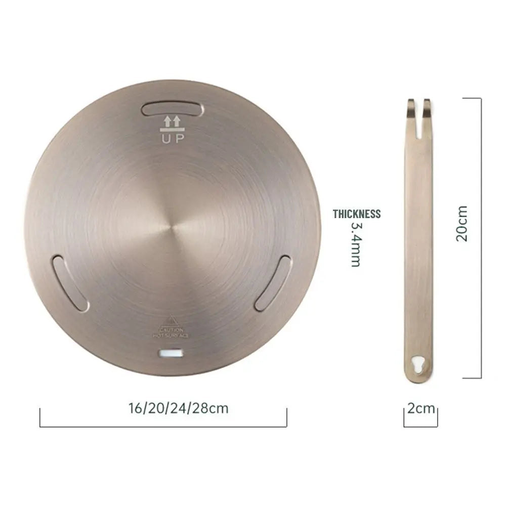 Induction Cooktop Heat Diffuser Plate – Stainless Steel
