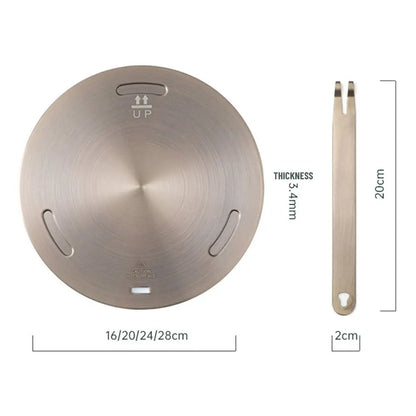 Induction Cooktop Heat Diffuser Plate – Stainless Steel