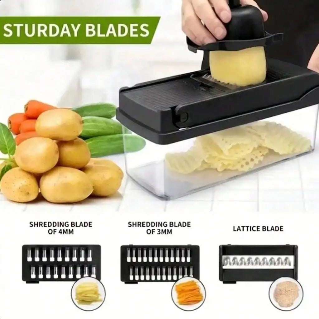 16-in-1 Vegetable Chopper – Multi-Functional Food Slicer Dicer