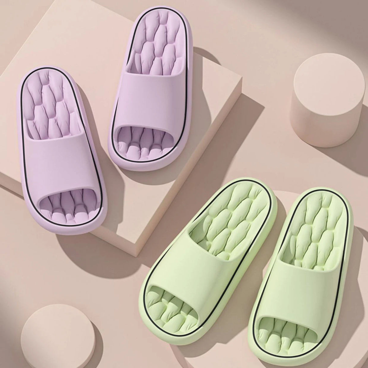 EVA Slide Slippers – Lightweight Cushioned House Shoes