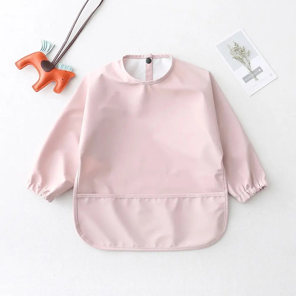 Long Sleeve Baby Feeding Bib – Waterproof Apron for Infants & Toddlers
