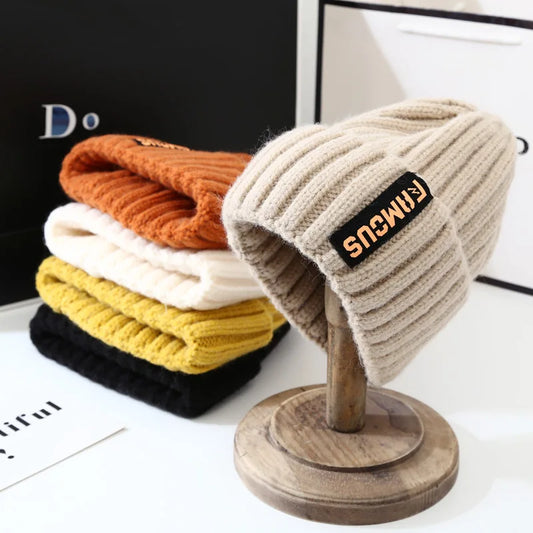 Knit Beanie Hat – Warm Winter Ear Protection Slouchy Cap