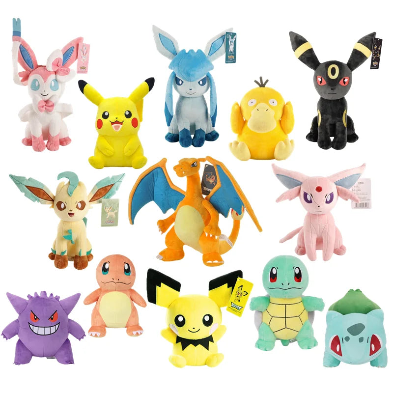 Pokemon Plush Toy – Pikachu, Charizard, Eevee & More Stuffed Dolls