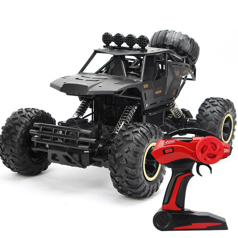 RC Off-Road Rock Crawler Truck 4WD with LED Lights – 2.4GHz Remote Control Car