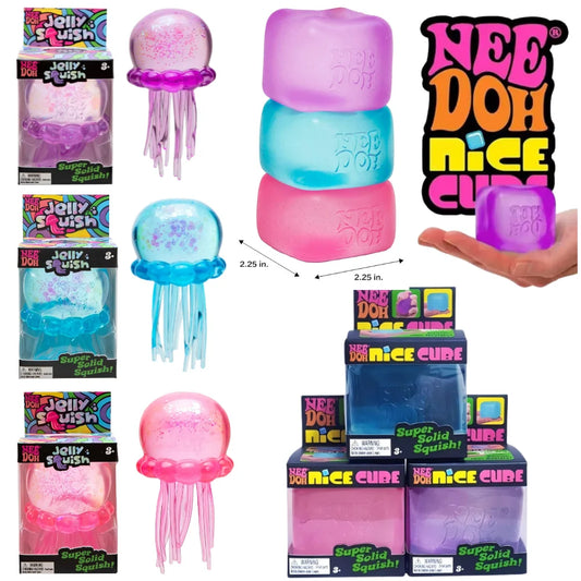 Nee Doh Jellyfish Squeeze Toy – Soft Stress Relief Fidget