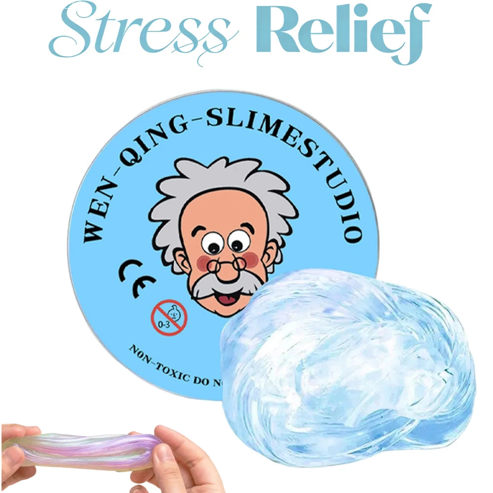 Crystal Slime Stress Relief Fidget Toy – Fluffy Putty for Kids