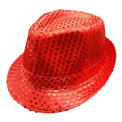 Sequin Jazz Fedora Hat – Shiny Party & Performance Cap