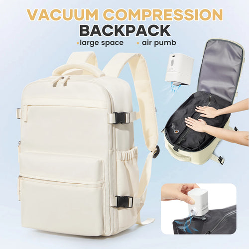 Travel Backpack with Vacuum Compression Pump – Cabin Approved