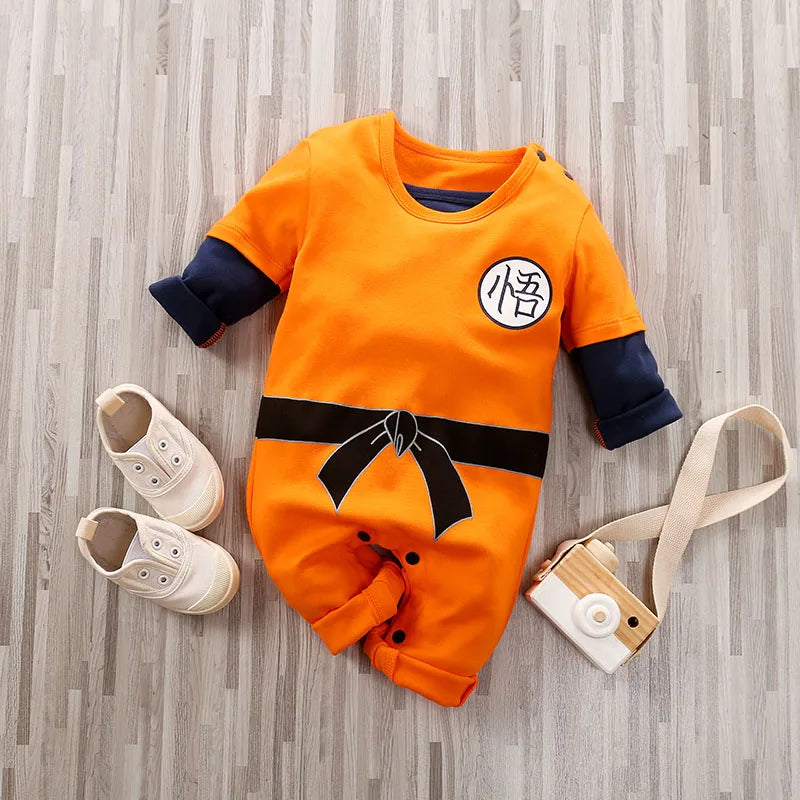 Baby Anime Costume Romper Long Sleeve Cotton Bodysuit