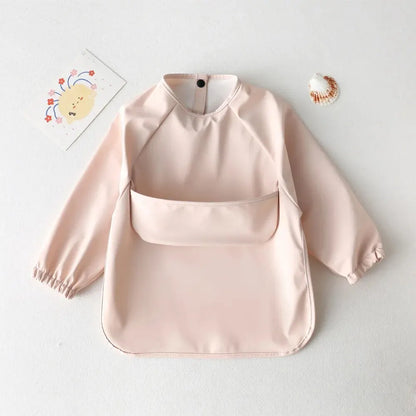 Kids Waterproof Long Sleeve Art Smock Bib Apron