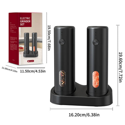 Electric Pepper Grinder – USB Rechargeable Salt & Spice Mill