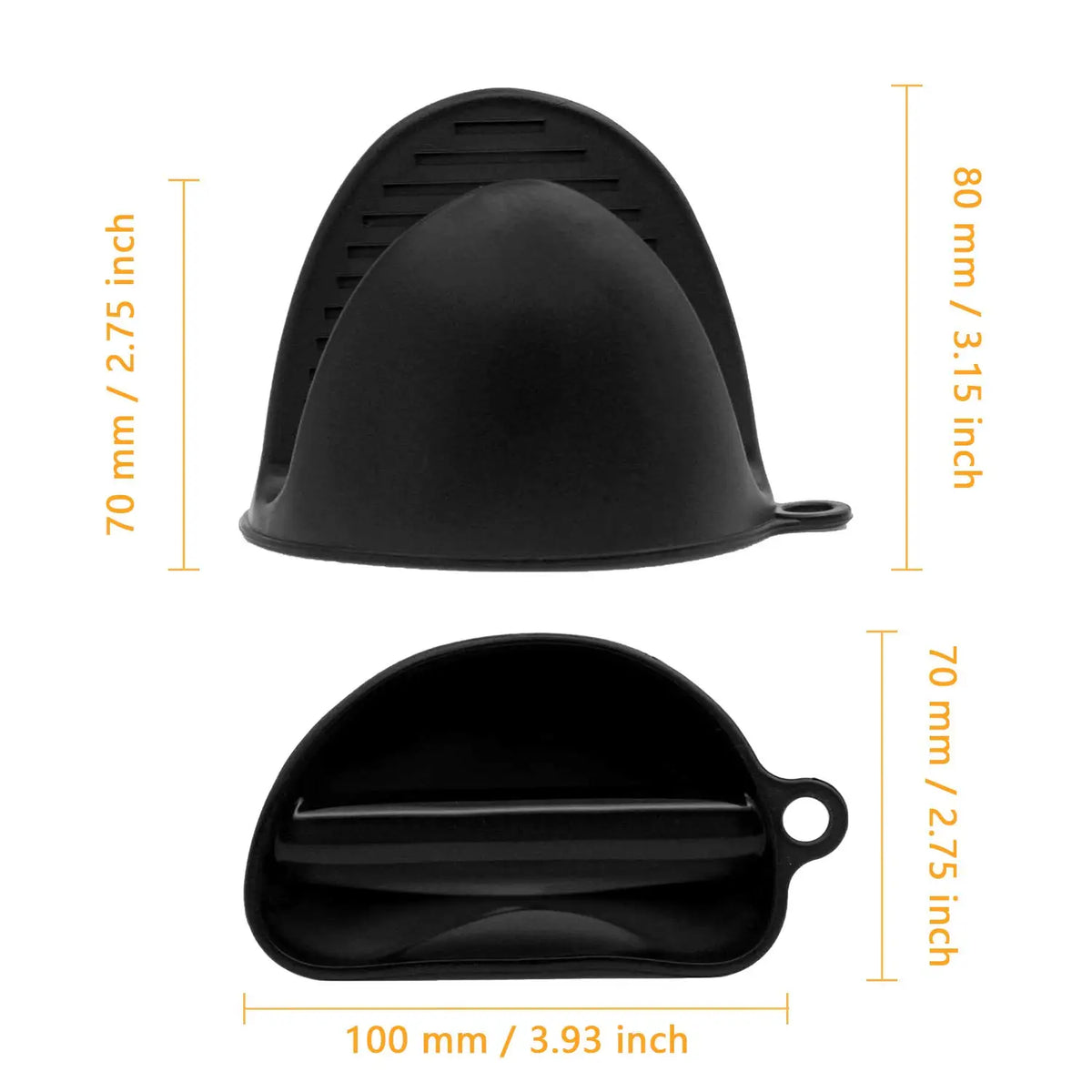 Silicone Oven Mitts 2pcs – Heat-Resistant Pot Holder Clips