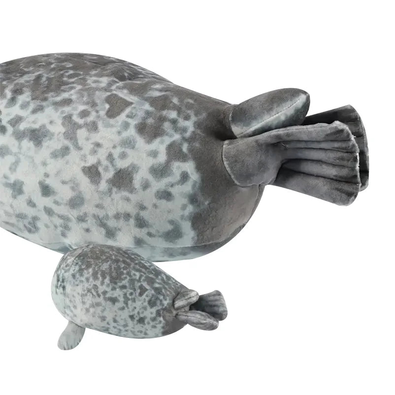 Mama Seal Plush Toy Set with 4 Baby Seals – Zipper Stuffed Animal