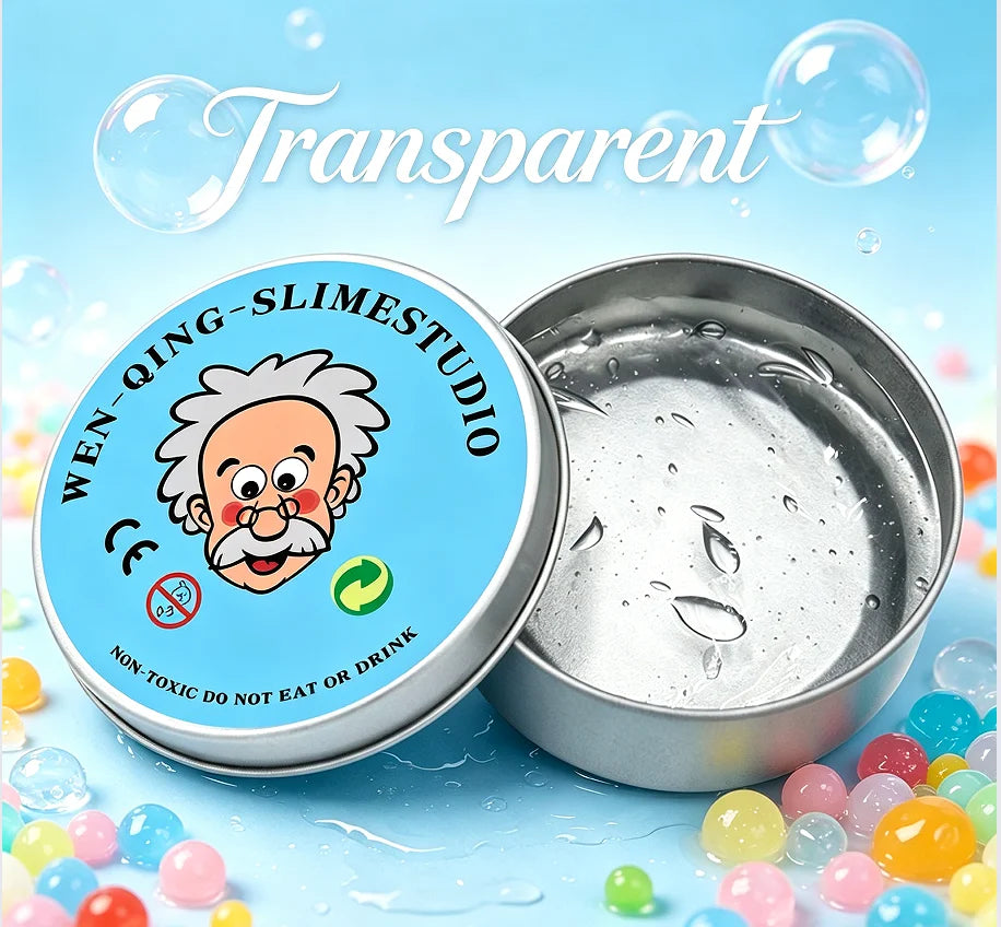 Crystal Slime Stress Relief Fidget Toy – Fluffy Putty for Kids