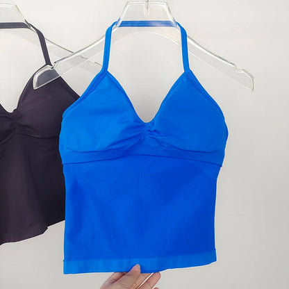 Women's Open Back Sports Bra Yoga Top | Breathable Stretchy