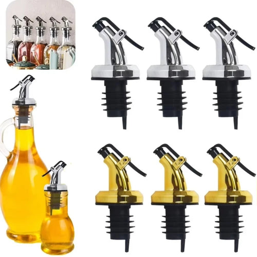 Leakproof Bottle Pourer Stopper with Flip Cap – Set of 1 to 4