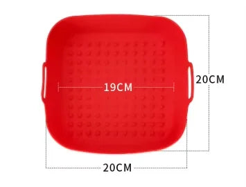 Silicone Air Fryer Liner – Reusable Square Basket Insert